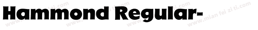 Hammond Regular字体转换